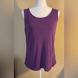 🛍🛍 BOGO!!! 🛍🛍 EUC Tank: Purple, Ribbed, Cotton Blend, Large